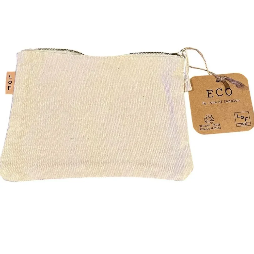 Eco Zipper Pouch Hakuna Matata Printed Traveler Organizer Cosmetic Small Makeup